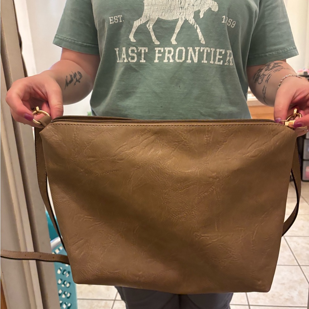 Brown Leather Crossbody Bag - Picture 2 of 4